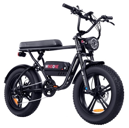 Windone K2 Electric Bike 750W Power Motor Ebike, 28MPH & 46.6 Miles (PAS), All Terrain 20\