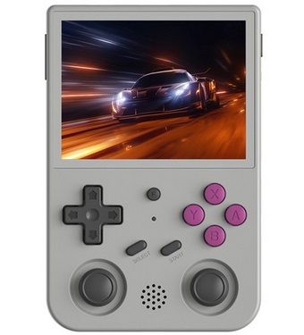 ANBERNIC RG353V Game Console, 256GB TF Card, 32GB Android 16GB Linux, 2GB LPDDR4, HDMI Output, Moonlight Streaming - Gray